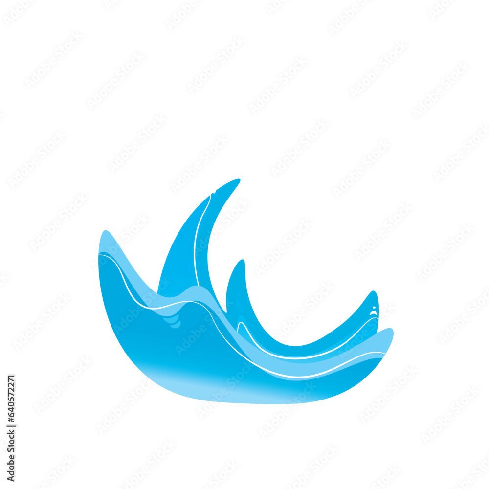 Water Splashing Illustration Water Splashing Illustration