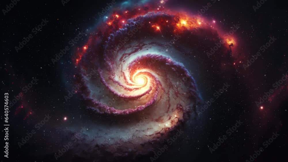 Swirling galaxy in outer space Swirling galaxy in outer space