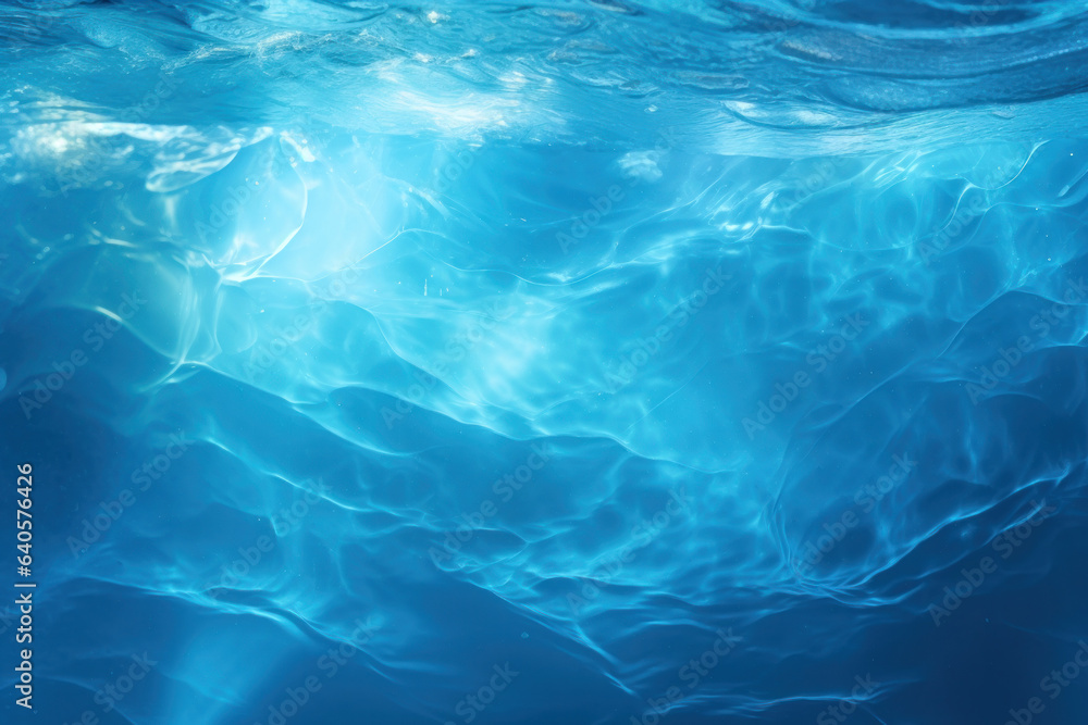 Abstract background: Seawater flow under light.