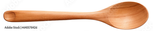 Wooden spoon isolated. photo