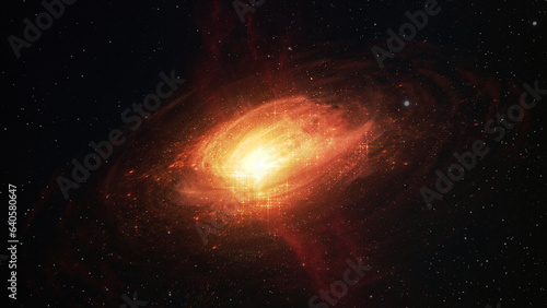 Space Quasar With Black Hole 4K photo