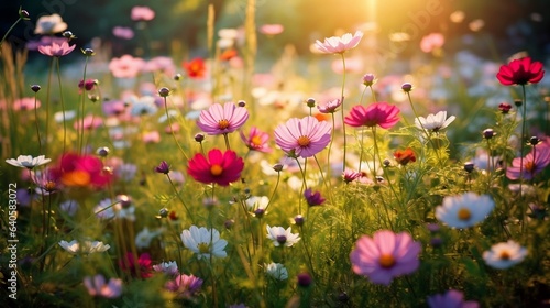 Wold flowers background