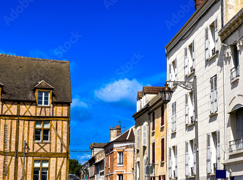 Antique building view in Coulommiers, France