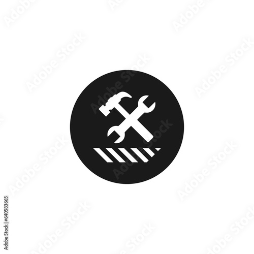 Under Construction Icon or Under Construction Sign Vector Isolated. Under repair Icon. The best Under Construction Vector. Under Construction Plate or Plate is under repair.