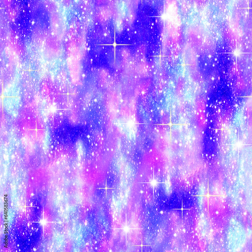 ギャラクシー柄　宇宙の背景　キラキラしたテクスチャ　オーロラ