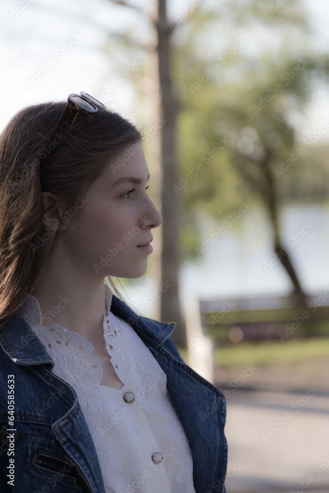 Portrait of a beautiful girl on the lake. Portrait of a beautiful girl on the lake.