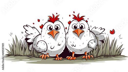 Adorable Chicken Image. Experience the Endearing Charm of a Playful and Cute Farm Bird