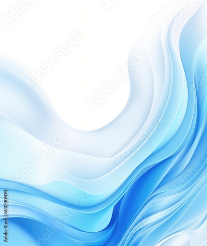 abstract blue background with smooth lines in it. Vector illustration.  