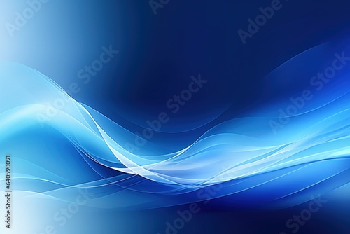 Abstract blue background with smooth lines. Vector illustration. Clip-art. 