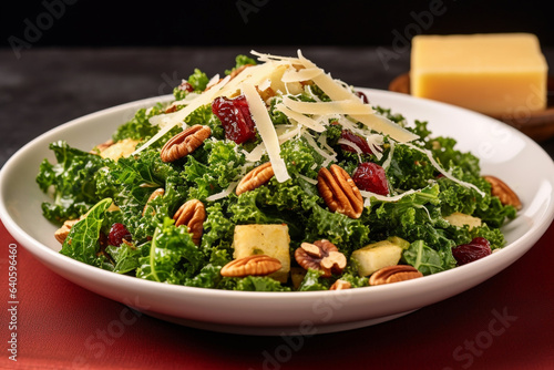 Green Gold: Iconic Kale Salad - Modern Culinary Marvel in Focus