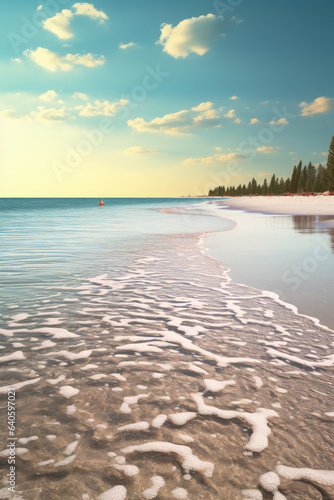 sunset on the beach