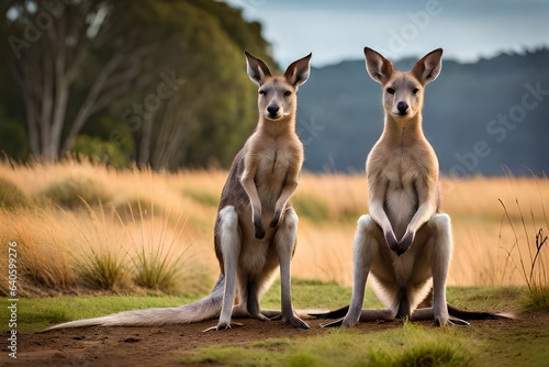 Detail the physical characteristics and behaviors of kangaroos, focusing on their distinct method of locomotion and their importance in Australian culture