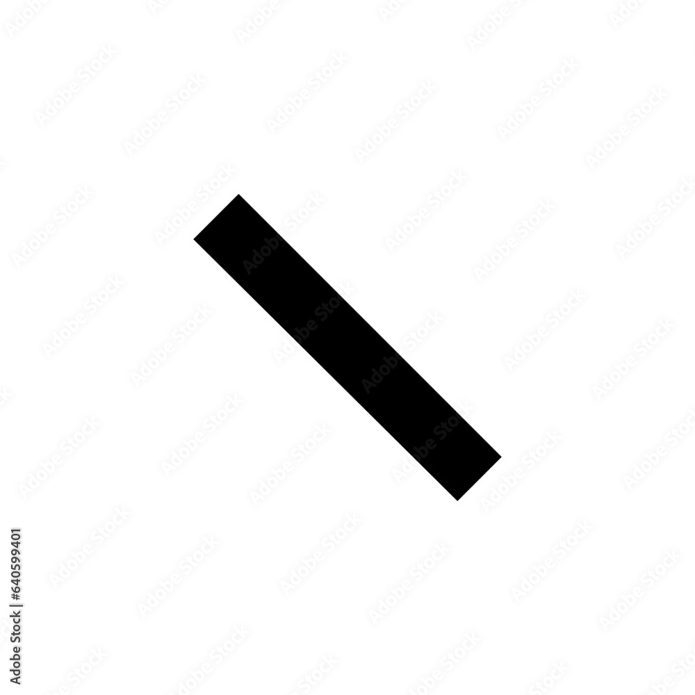 Backslash Icon. Stripe, Diagonal Line Symbol. Backslash Icon. Stripe, Diagonal Line Symbol.