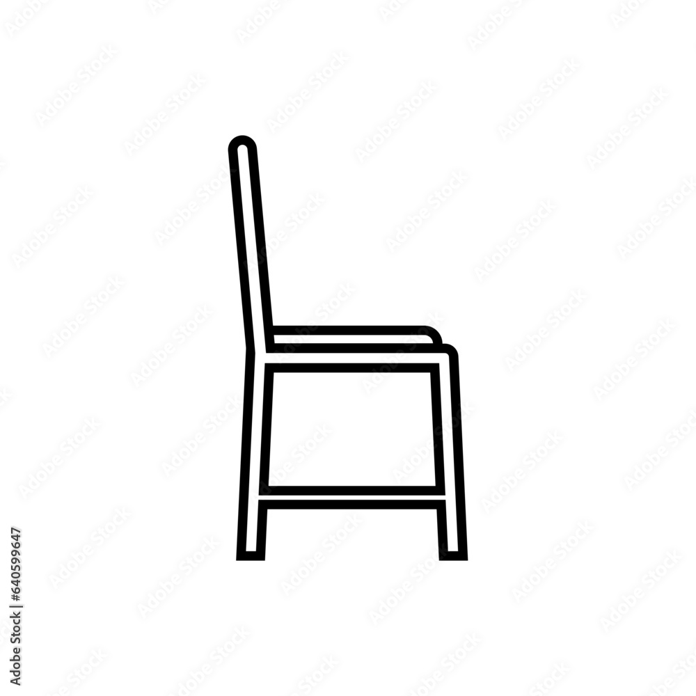 Chair Icon. Furniture, Seat. Sitting Place Symbol. Chair Icon. Furniture, Seat. Sitting Place Symbol.