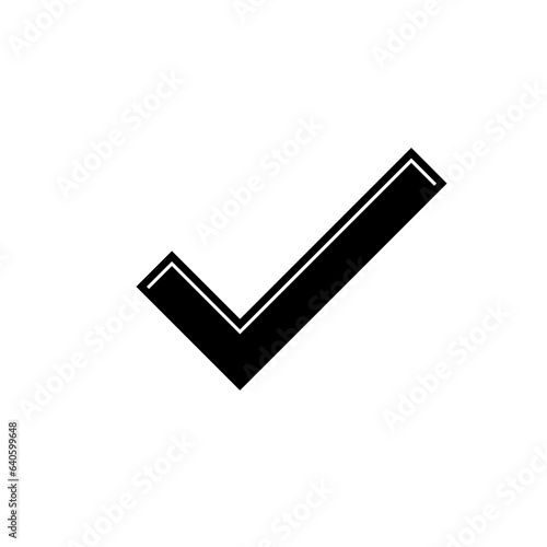 Checkmark Icon. Approve, Confirm. Agree Symbol for Design, Presentation, Website or Apps Elements - Vector. 