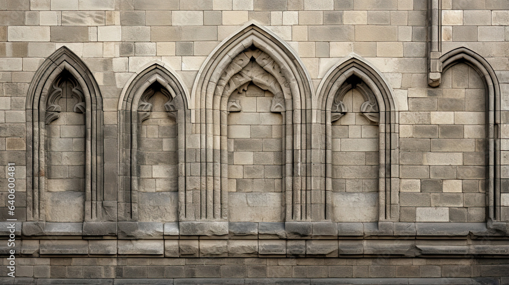 Naklejka premium Precision-captured textures of aged stone architecture