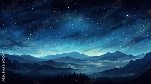 Astonishingly detailed night sky with constellations © javier