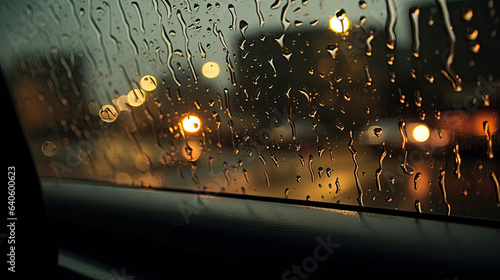 Precise capture of raindrops on a car window