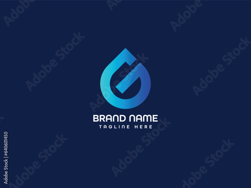 logo for company,morden logo ,G letter logo ,line logo 