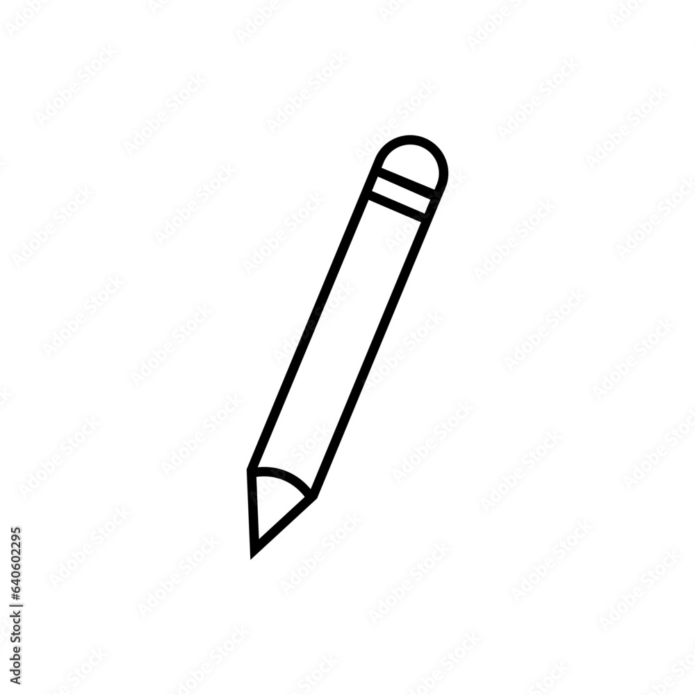 Pencil Icon. Instrument for Writing, Drawing. Edit, Write Symbol. Pencil Icon. Instrument for Writing, Drawing. Edit, Write Symbol.