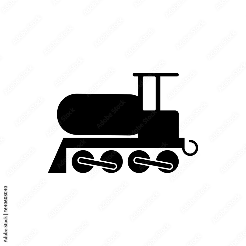 Train Icon. Railway Transportation Symbol - Vector. Train Icon. Railway Transportation Symbol - Vector.