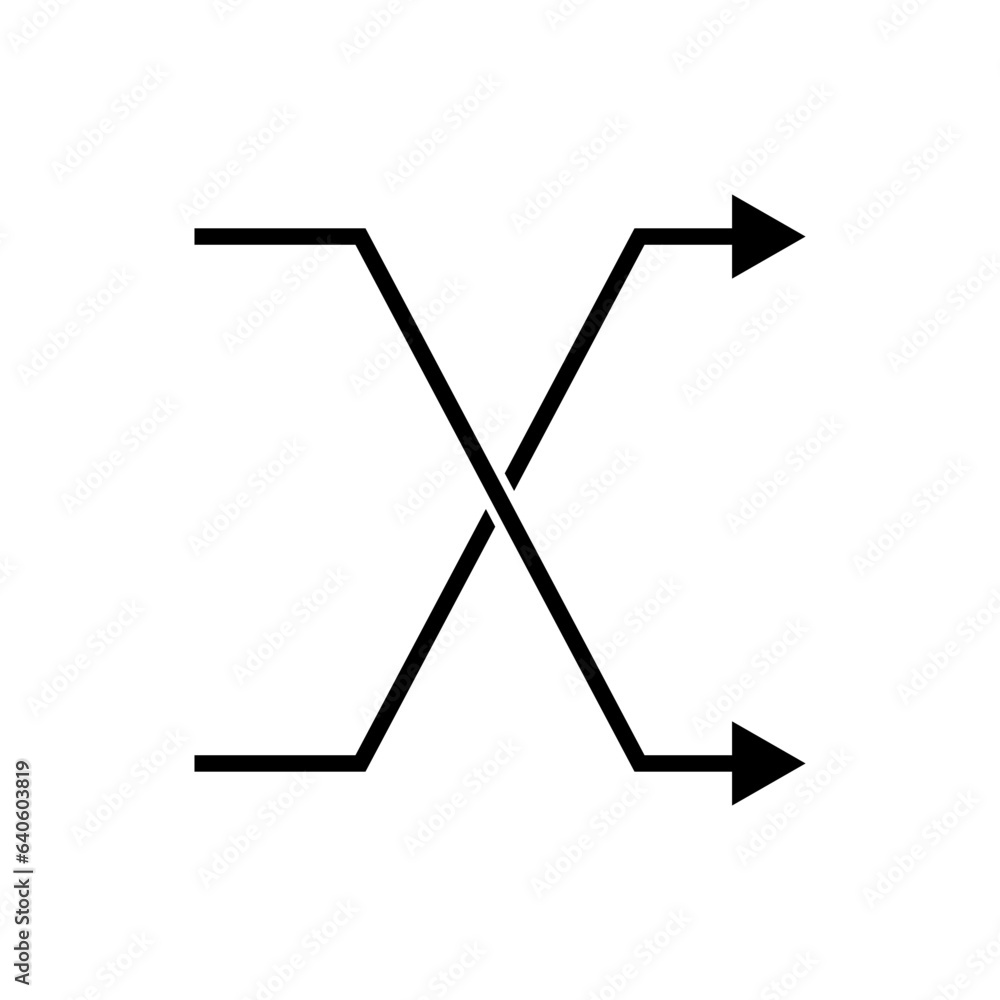Switch Arrow Icon. Shuffle Symbol – Vector. Switch Arrow Icon. Shuffle Symbol – Vector.