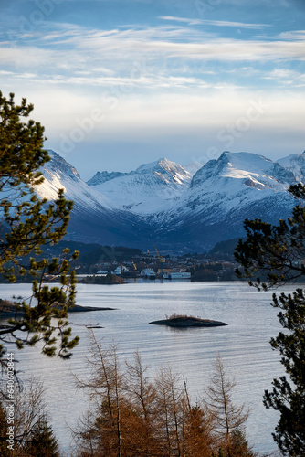 View towards the Sunnmøre Alps from Ålesund, Norway © Hennie