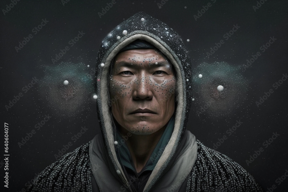 Mawo Collection · Cosmic Human Being · Multiracial · Shaman · Universe Connection · Photorealistic Illustration