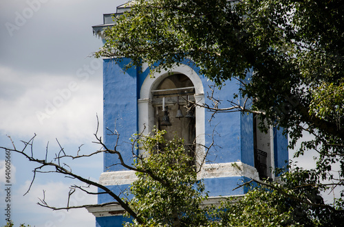 Old abandoned Orthodox church in the city of Voskresensk, Russia