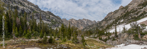 Mountain Views of the Teton Crest Trail in Teton National Park