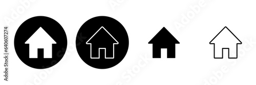 House icon set. Home icon vector