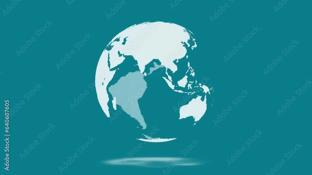 4k animation of rotating earth illustration 4k animation of rotating earth illustration