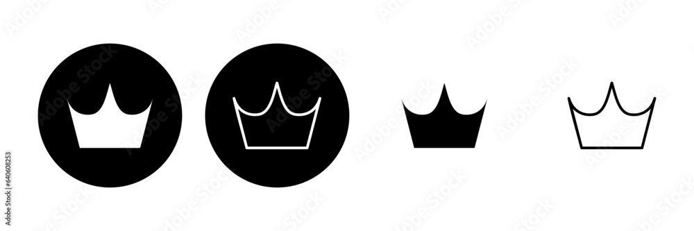 Crown icon set. crown vector icon Crown icon set. crown vector icon