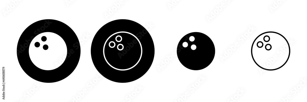 Bowling icon set. bowling ball and pin icon. bowling pins Bowling icon set. bowling ball and pin icon. bowling pins