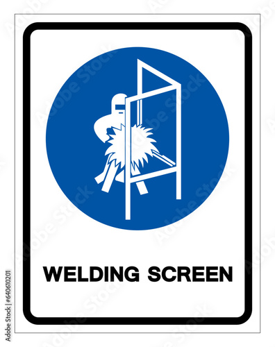 Welding Screen Symbol Sign, Vector Illustration, Isolate On White Background Label. EPS10