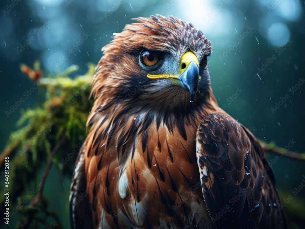 Hawk in its Natural Habitat, Wildlife Photography, Generative AI Hawk in its Natural Habitat, Wildlife Photography, Generative AI