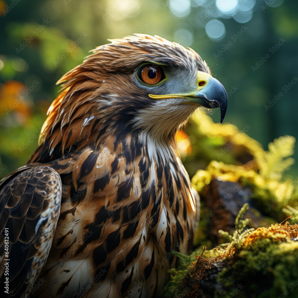 Hawk in its Natural Habitat, Wildlife Photography, Generative AI Hawk in its Natural Habitat, Wildlife Photography, Generative AI