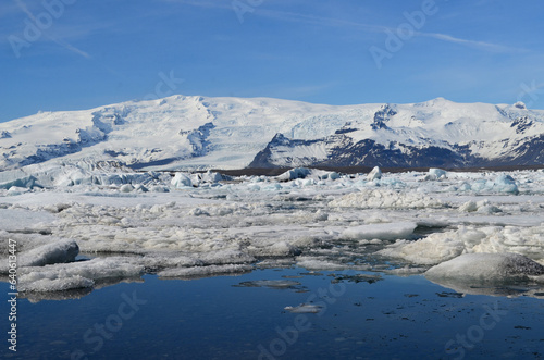 Looking Up to the Glacier from the Lagoon