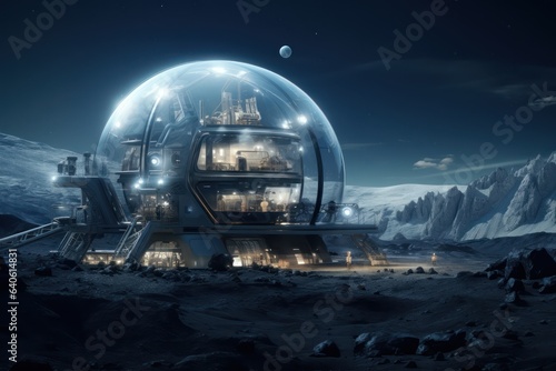Foto Modern technologies for organizing human colonies on other planets