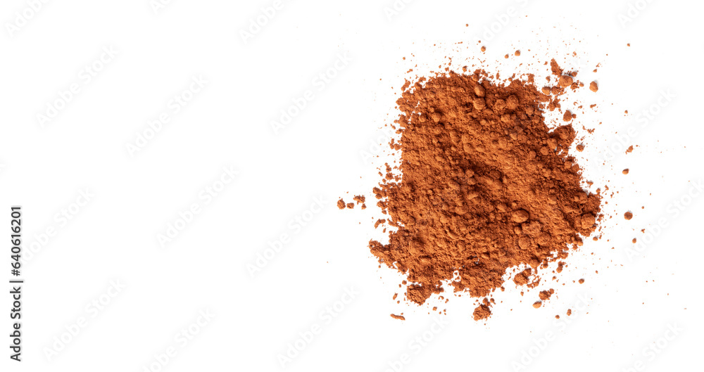Cocoa Powder Isolated, Cacao Dust Pile, Dry Ground Cocoa Beans, Cocao Powder Pile for Chocolate Cocoa Powder Isolated, Cacao Dust Pile, Dry Ground Cocoa Beans, Cocao Powder Pile for Chocolate