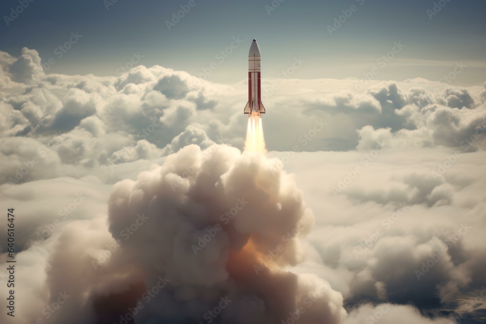 Erkundung des Kosmos: Raketenstart in die Tiefen des Weltalls
