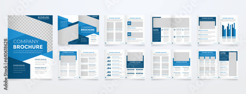 minimalist brochure template with modern concept and minimalist layout use for business profile and product catalog