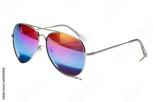 Cool Sunglasses Isolated on Transparent Background Generative AI