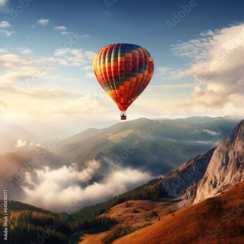 air balloon on the sky scenery beautiful