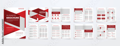 minimalist brochure template with modern concept and minimalist layout use for business profile and product catalog