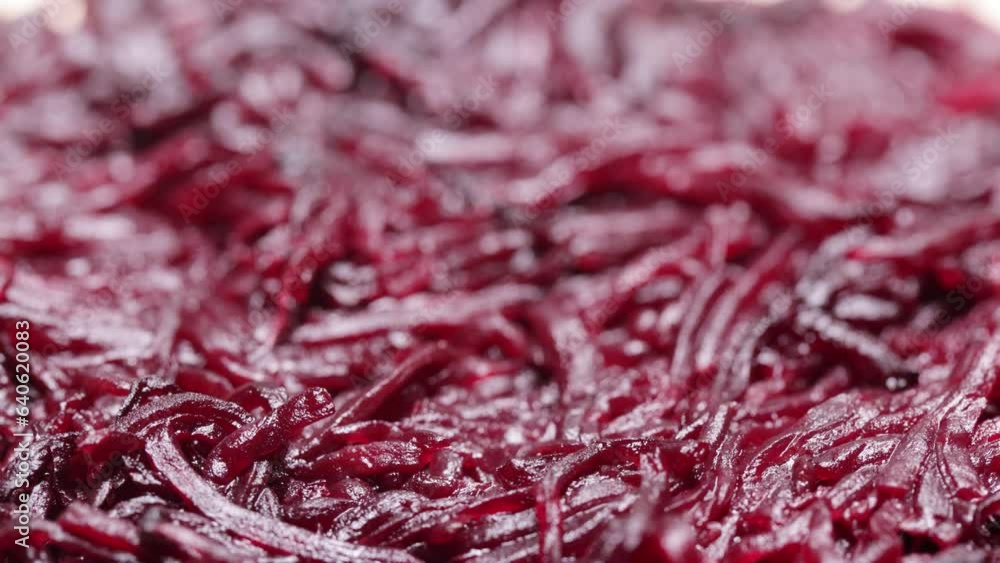 Spoiled boiled beets with white mold Spoiled boiled beets with white mold