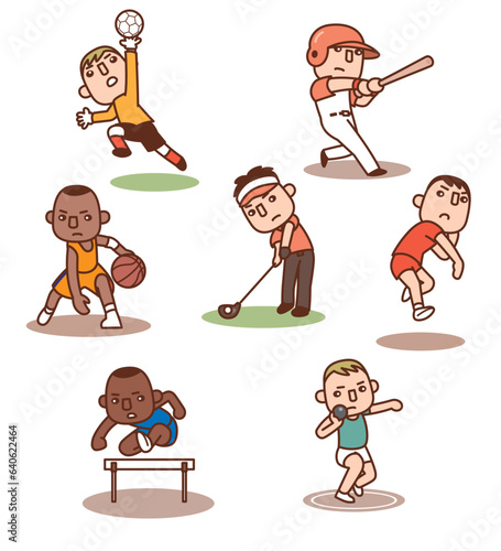 スポーツ選手イラスト集