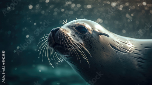 A beautiful shot of a sea lion seal.