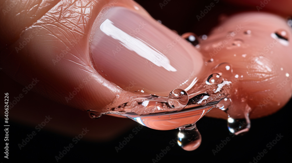 Fototapeta premium drops of water.Generative Ai