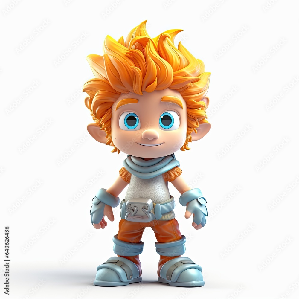 Stylized fantasy cute game character design